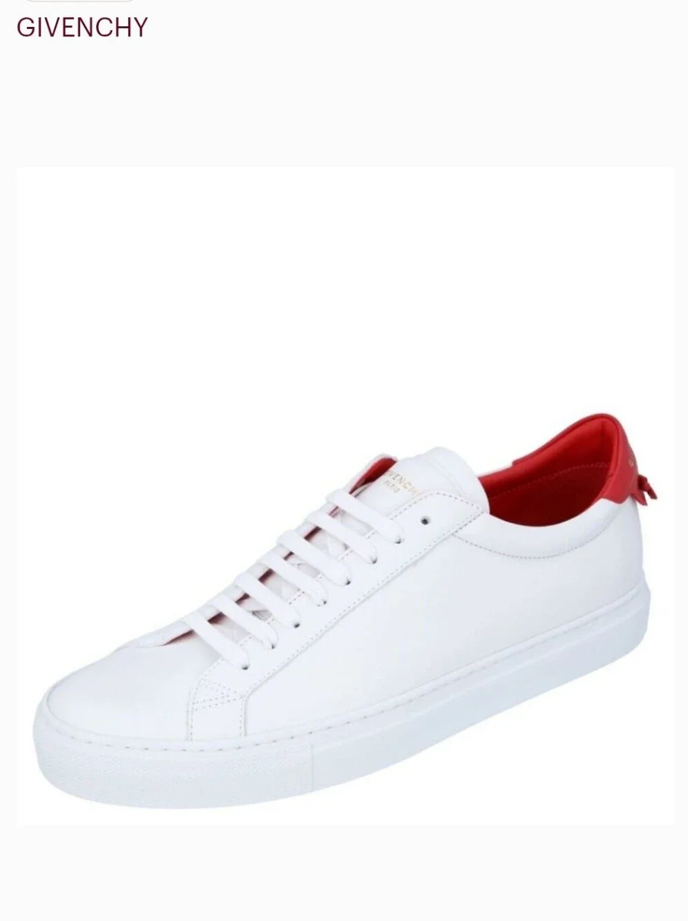 Givenchy White / Fuchsia Leather Urban Knots Low Top Sneakers